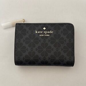 Kate Spade Black Floral Pattern Wallet